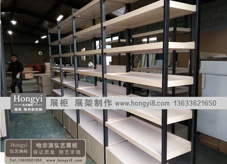 哈爾濱鐵木材質烤漆陳列柜訂做加工